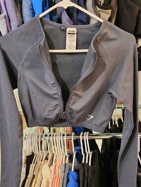 Gymshark Zip Up Cropped Jacket S